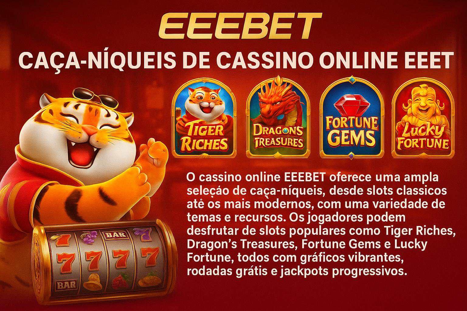 Explore o mundo das slot machines no EEEBET Casino
